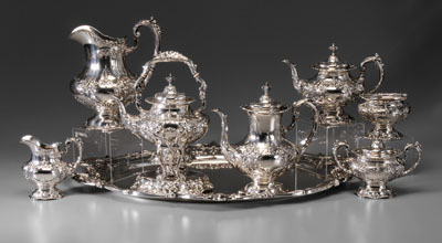 Appraisal: Francis I Sterling Tea Service Tray American - - in