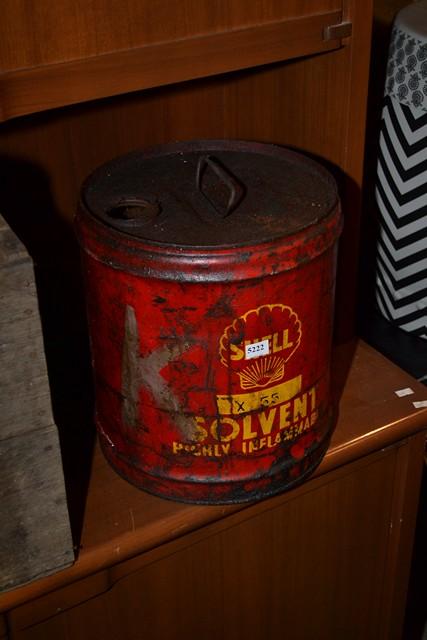 Appraisal: A BUCKET A FLAGON AND TWO OIL TINS IN RED