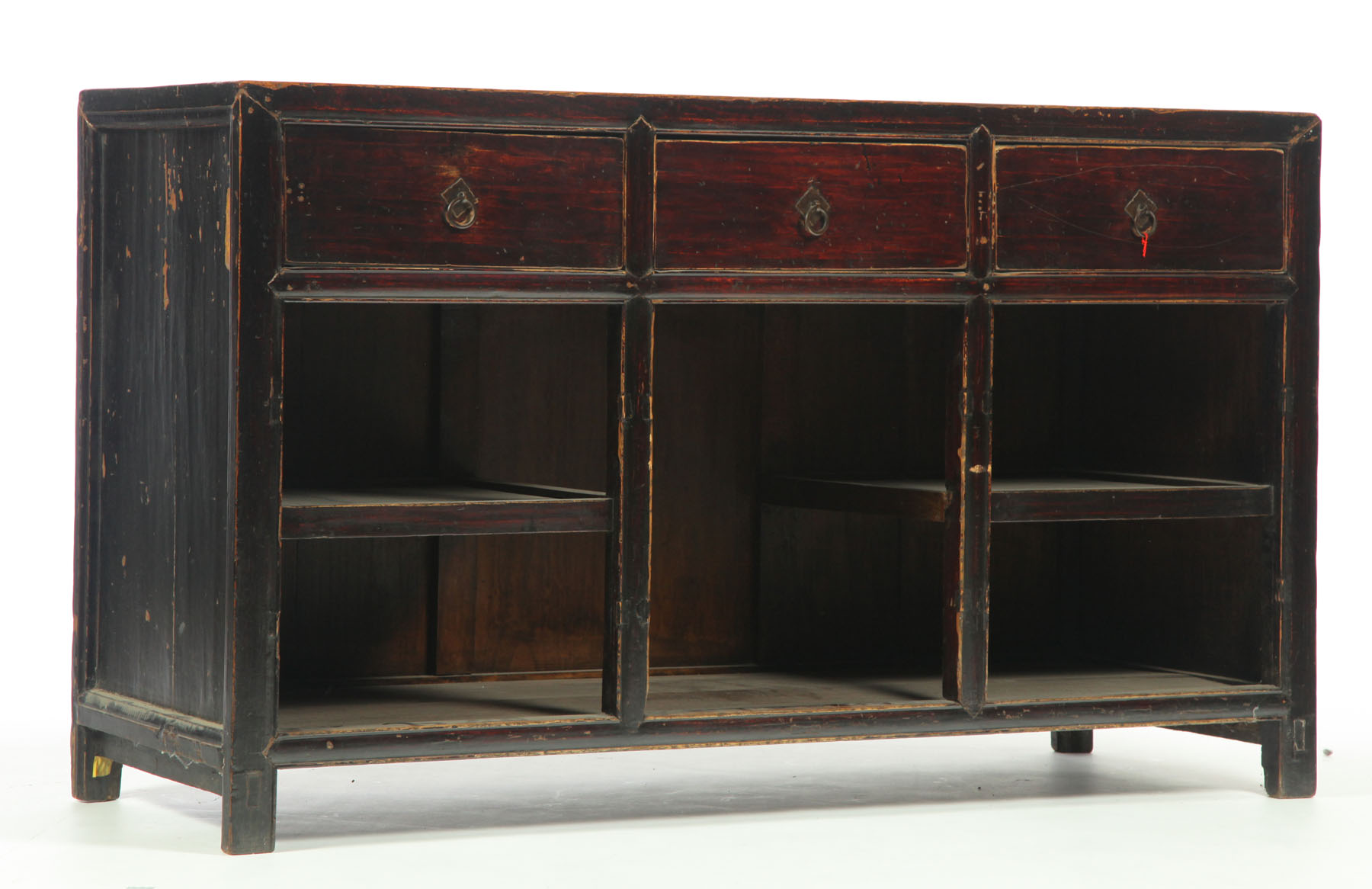 Appraisal: STORE COUNTER Chinese late th century elm Three drawers over