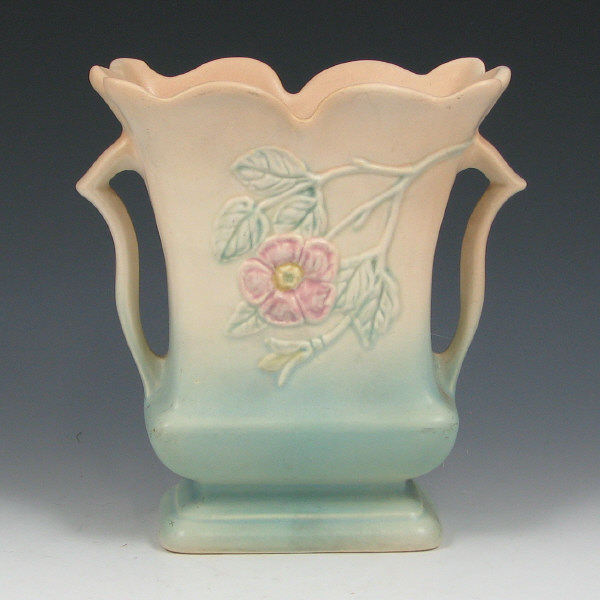 Appraisal: Hull Dogwood - Vase - Mint Dogwood vase in cream