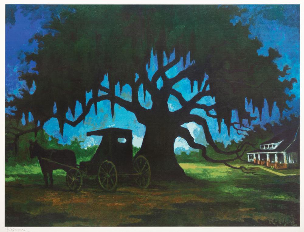 Appraisal: George Rodrigue American Louisiana - The Youngsville Heritage Oak silkscreen