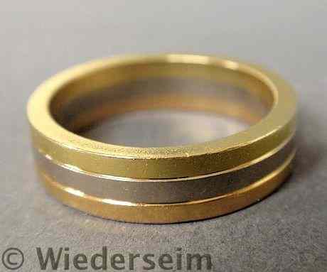 Appraisal: Cartier Trinity wedding band k rose white and yellow gold