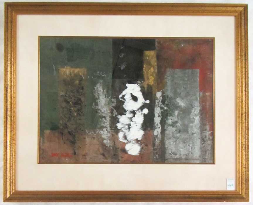 Appraisal: EARL HAMILTON MIXED MEDIA Oregon th century Abstract composition Opening