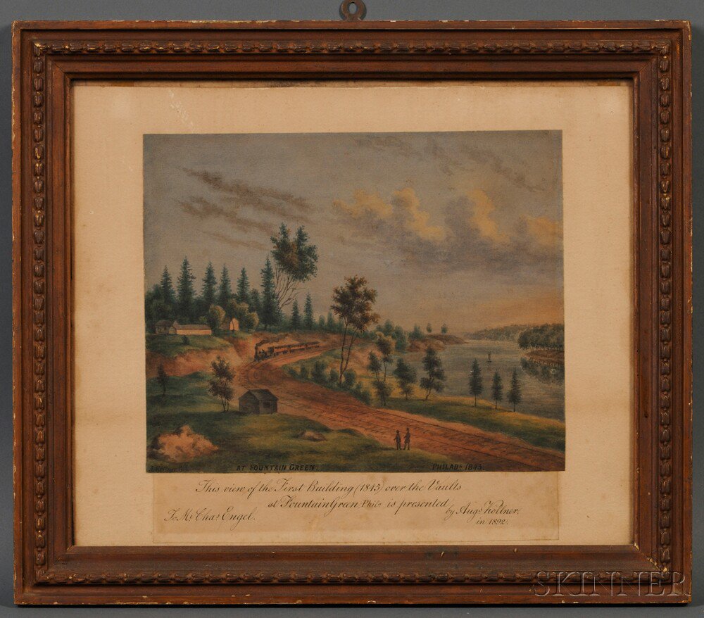 Appraisal: Augustus Theodore Frederick Kollner Pennsylvania - View of the First