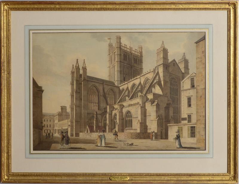 Appraisal: THOMAS MALTON - VIEW OF BATH ABBEY SOMERSET FROM THE