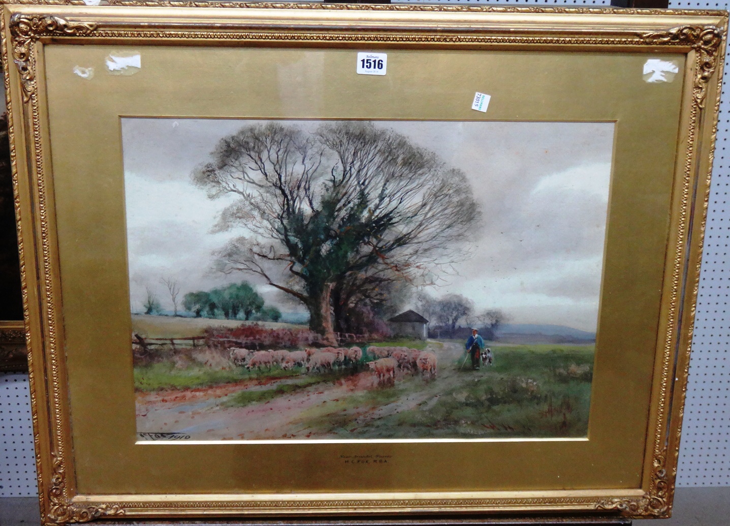 Appraisal: Henry Charles Fox - Near Arundel Sussex watercolour signed and