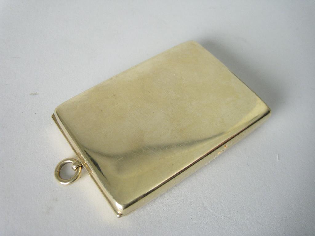 Appraisal: A Victorian ct gold Match Case approx gms