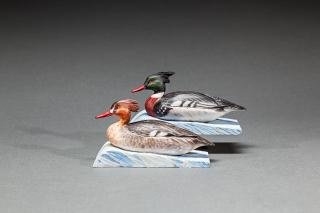 Appraisal: Miniature Merganser Pair Davison B Hawthorne b Seaford DE c