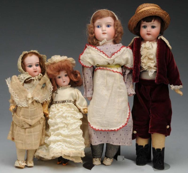 Appraisal: Lot of German Bisque Dolls Description Germany Ca Bisque shoulder