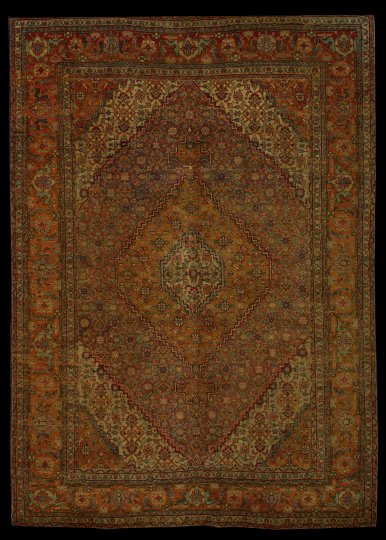 Appraisal: Fine Antique Tabriz Carpet ' x '