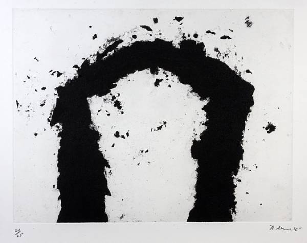 Appraisal: Richard Serra American born All e G Etching on Goitia