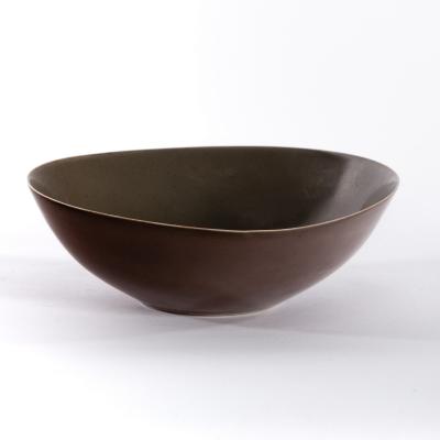 Appraisal: Gwyn Hanssen Pigott Australian - a dark grey porcelain bowl