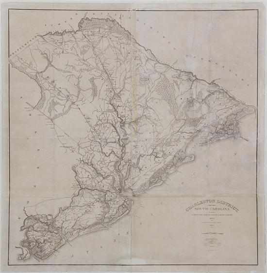 Appraisal: Robert Mills' map of Charleston from Mills Robert ATLAS OF