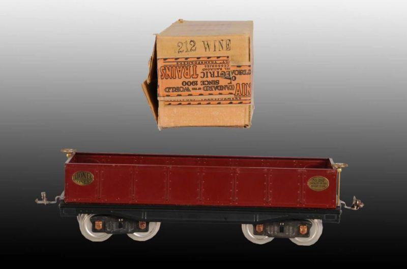 Appraisal: Lionel Standard Gauge No Gondola Car in OB Description Wine-colored