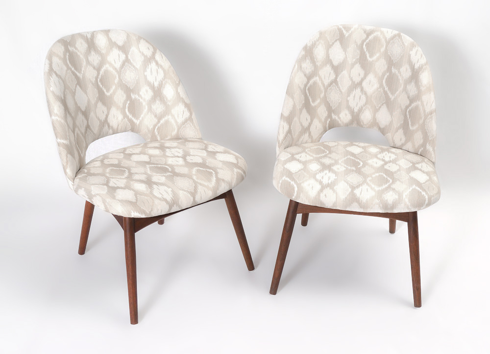 Appraisal: PAIR ADRIAN PEARSALL DINING CHAIRS For Craft Associates a pair