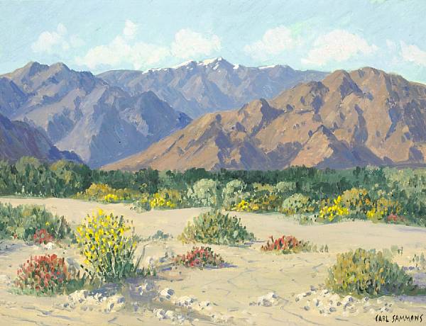 Appraisal: Carl Sammons American - Desert Palm Springs signed 'Carl Sammons'