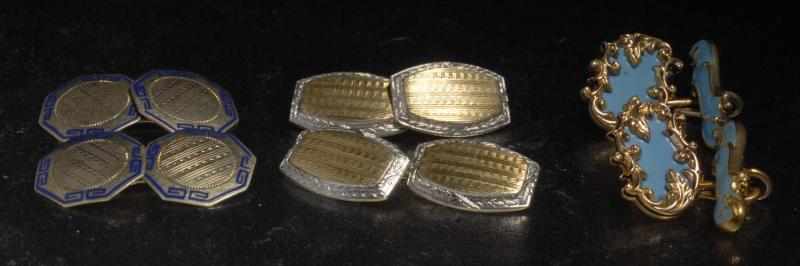 Appraisal: Lot of Pairs of Men's Cufflinks Description Includes one pair