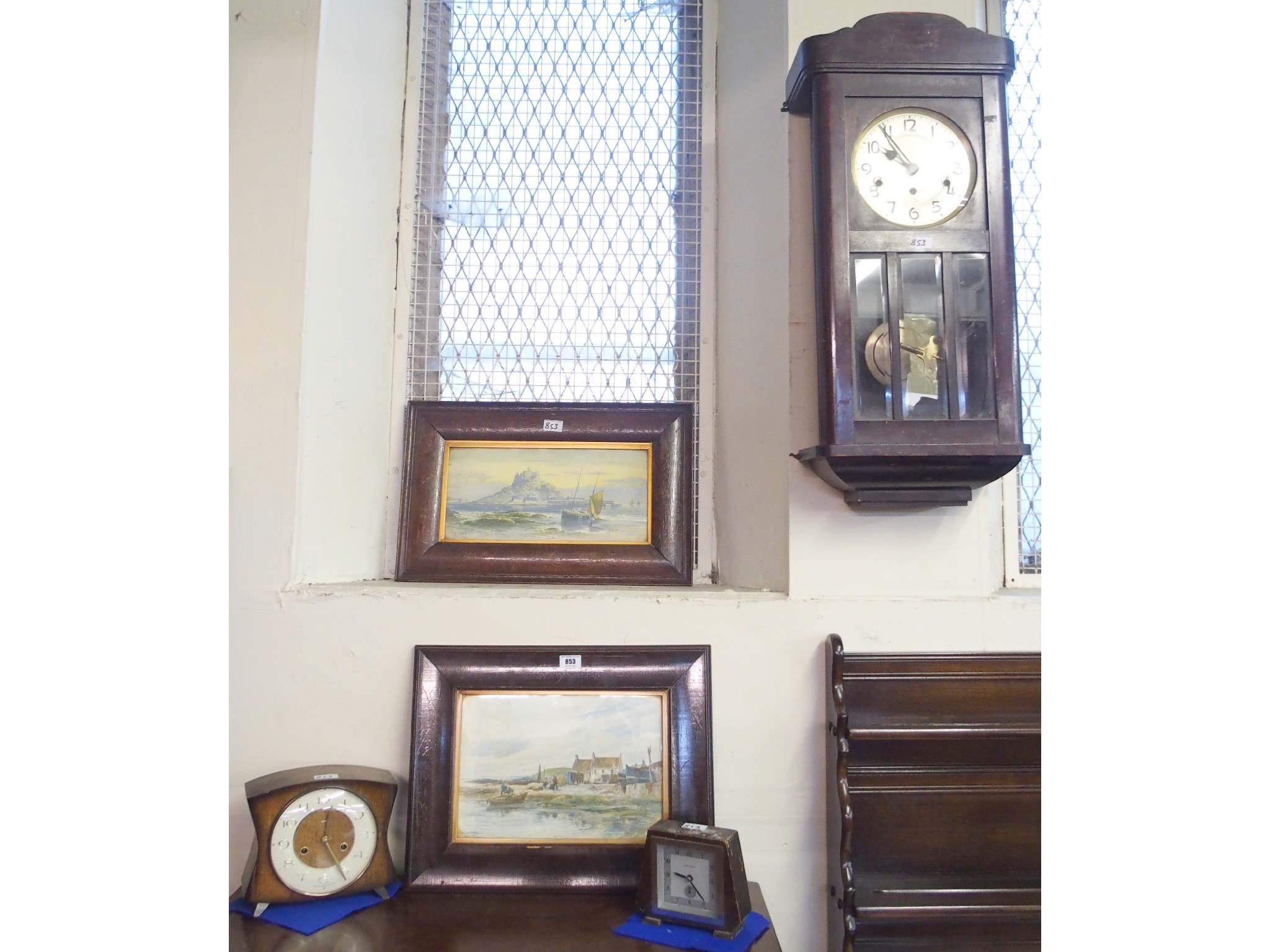 Appraisal: A John D Francis mantle clock a Smith's of Enfield