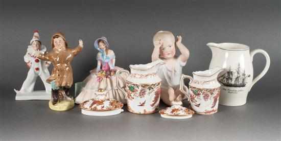 Appraisal: Group of assorted porcelain articles including two Royal Doulton china