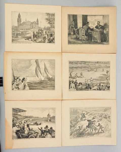 Appraisal: Lot of Turn-of-the-Century Lithographs Description Includes one depicting the World