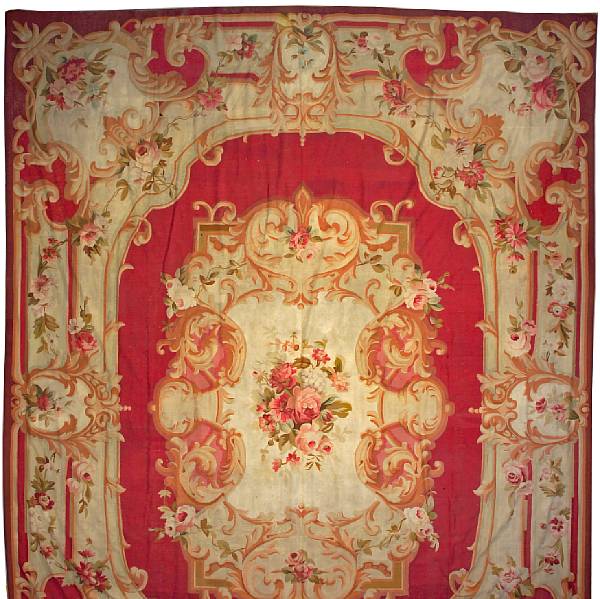 Appraisal: A Napoleon III Aubusson carpet France third quarter th century