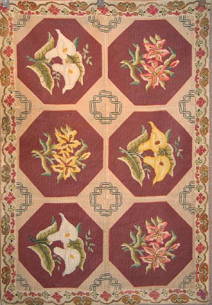 Appraisal: A Needlepoint rug England circa size approximately ft in x