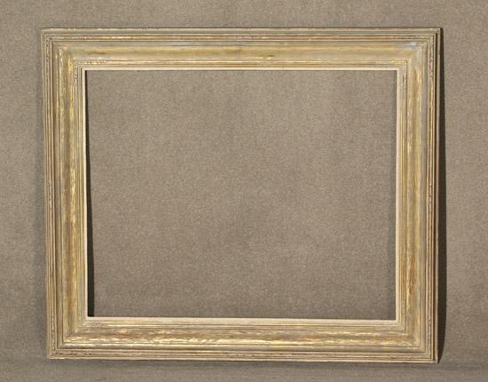 Appraisal: Neoclassical Style Gray-Washed Giltwood Frame th Century Sight size x