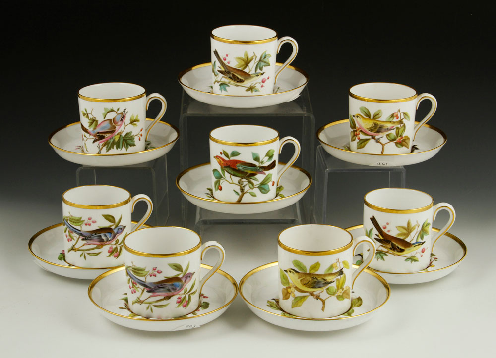 Appraisal: - English Spode Copeland Cups and Saucers Lot of eight