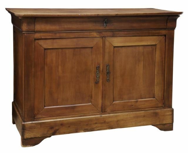 Appraisal: French Louis Philippe period fruitwood sideboard mid th c ogee