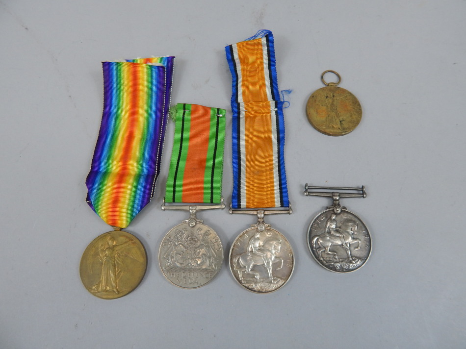 Appraisal: Four First World War medals and a Second World War