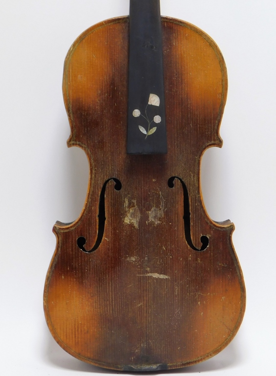 Appraisal: MOTHER OF PEARL INLAID VIOLIN United States Late th- Early