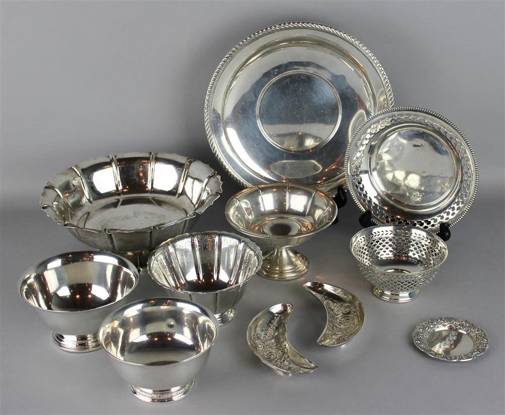 Appraisal: GROUP OF ELEVEN AMERICAN SILVER TABLEWARES including a Webster Company