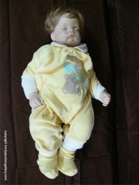 Appraisal: Sugar Britches Lifelike Sleeping Baby Doll - a Boots Tyner