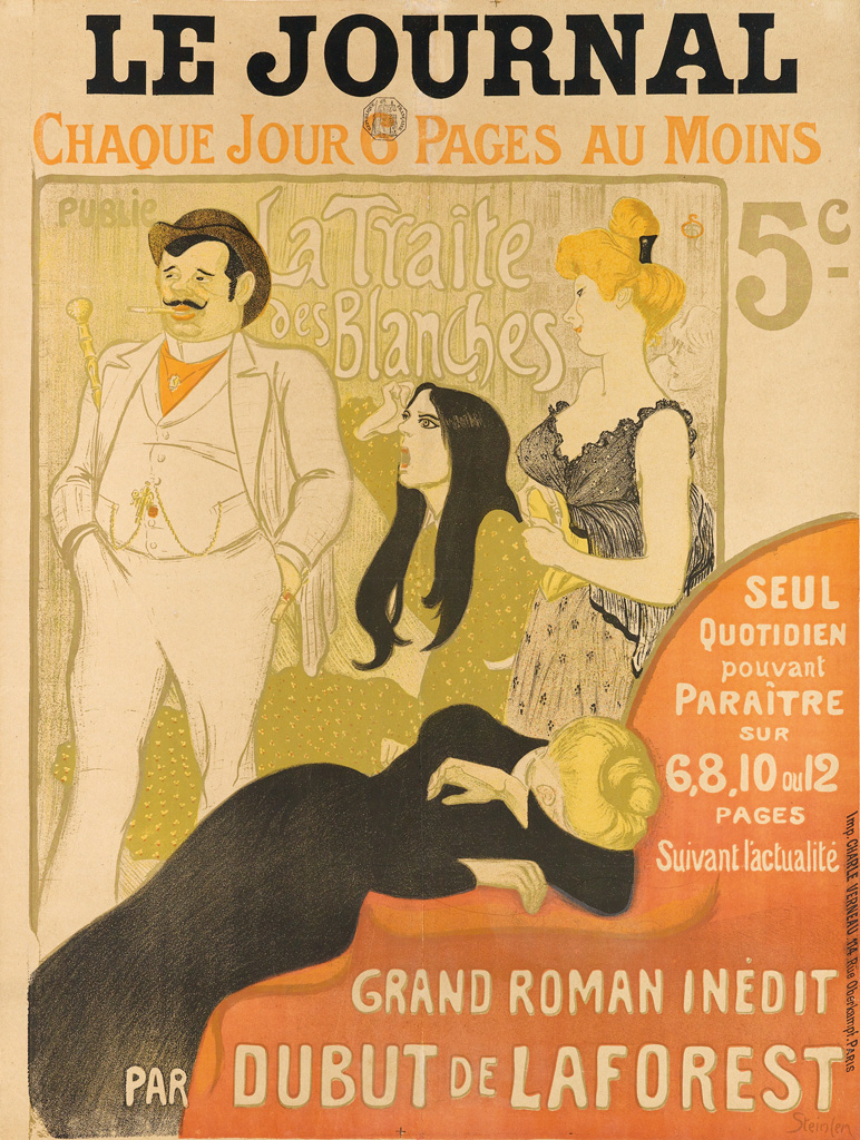 Appraisal: TH OPHILE-ALEXANDRE STEINLEN - LE JOURNAL LA TRAITE DES BLANCHES