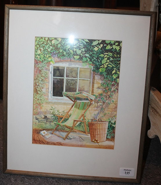 Appraisal: F John OwenA quiet place watercolour signed label verso dated