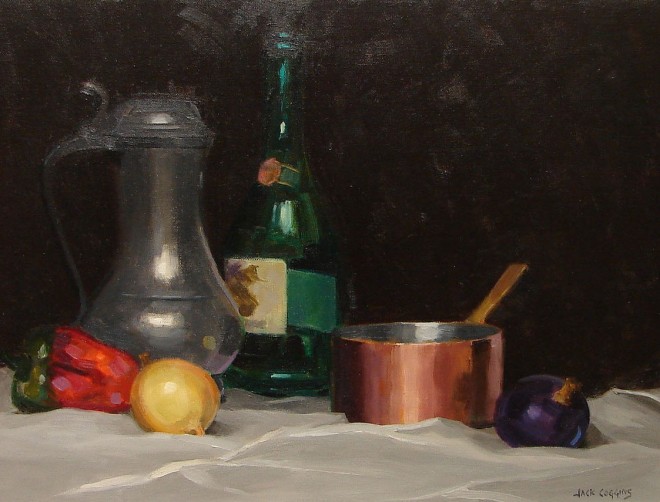 Appraisal: Jack Banham Coggins Still Life oil on canvas board x