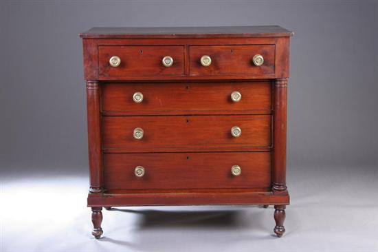 Appraisal: AMERICAN CLASSICAL CHEST OF DRAWERS early th century Two aligned