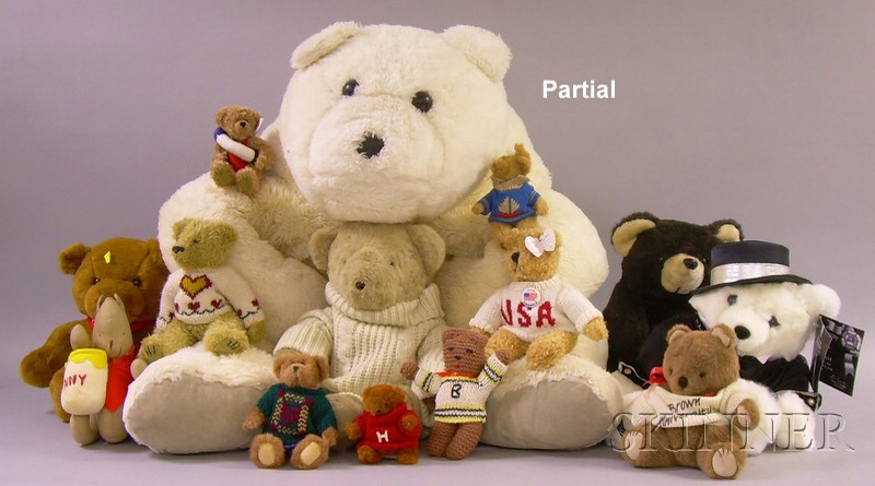 Appraisal: Approximately Seventy-six Contemporary Collectible Teddy Bears including Ty Russ Boyd's