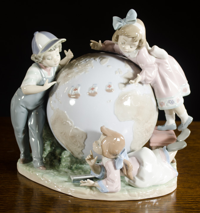 Appraisal: LLADRO PORCELAIN FIGURAL SCULPTURE The Voyage of Columbus by sculptor