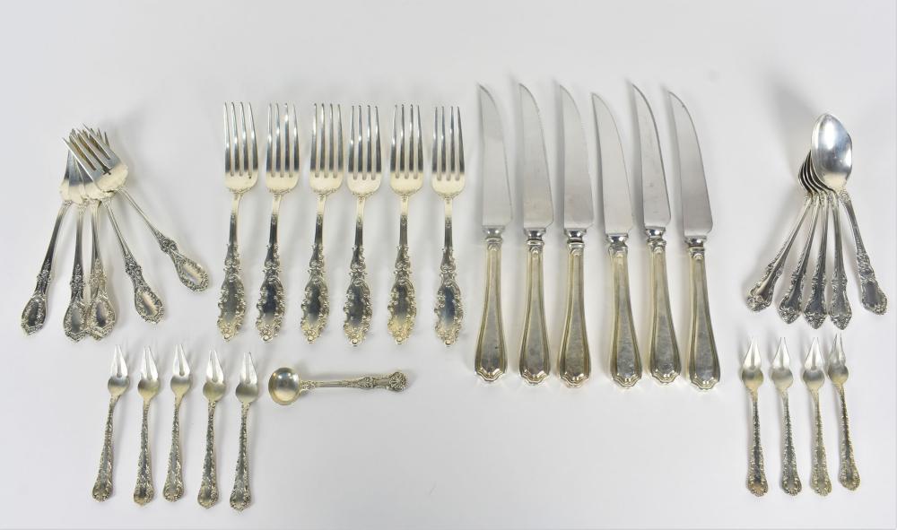 Appraisal: Marked Associated Comprising six Gorham dinner forks six Gorham salad