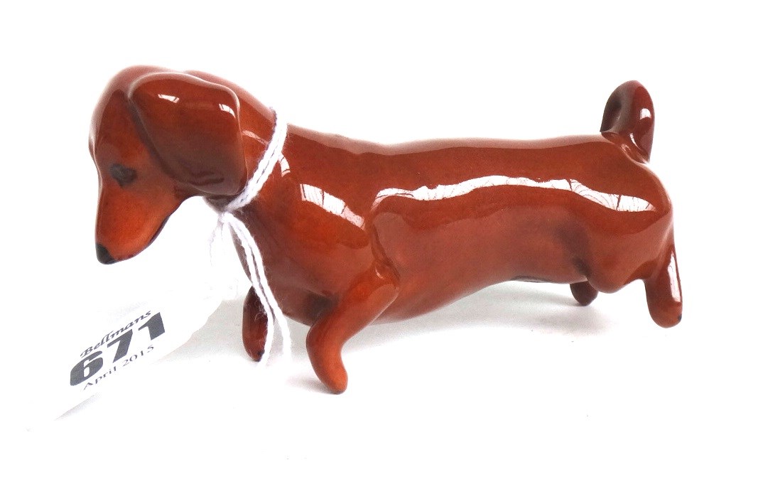 Appraisal: Six Beswick dogs two dachshunds a West Highland terrier with