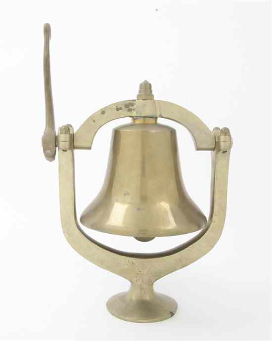 Appraisal: An American Brass Ship's Bell John Cherko Pennsylvania set on