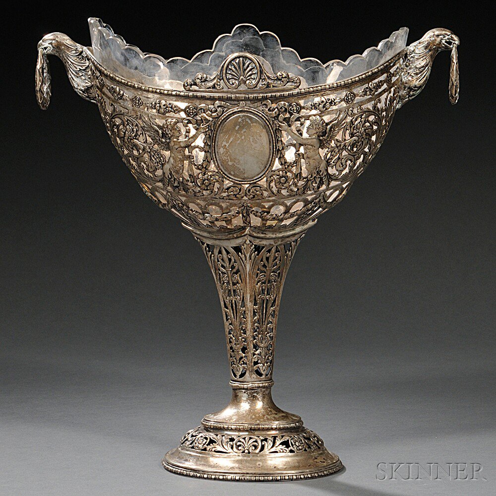 Appraisal: Continental Silver Compote probably Germany late th early th century