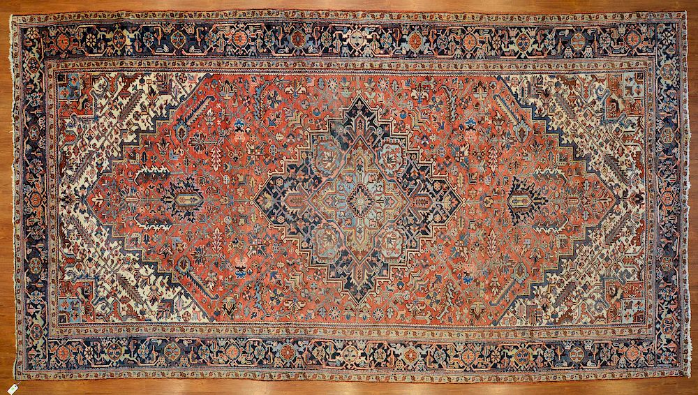 Appraisal: Persian Herez carpet approx x Iran circa Condition Needs to