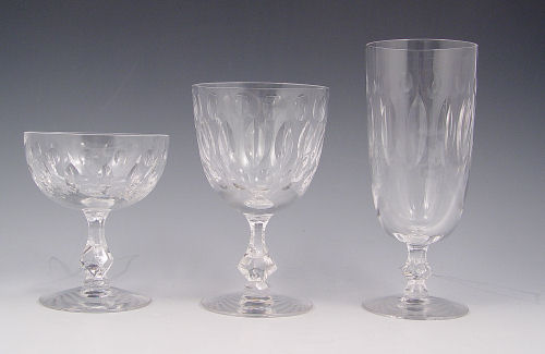 Appraisal: ESTATE LOT OF CRYSTAL STEMWARE stems total eleven '' waters