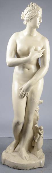 Appraisal: Figural Nude Woman Plaster Statue This is a great piece