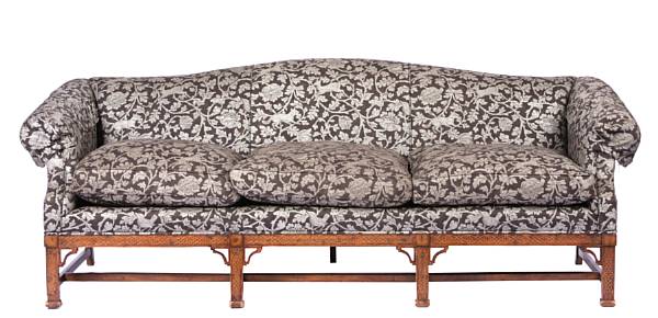 Appraisal: A George III style couch height in width ft in