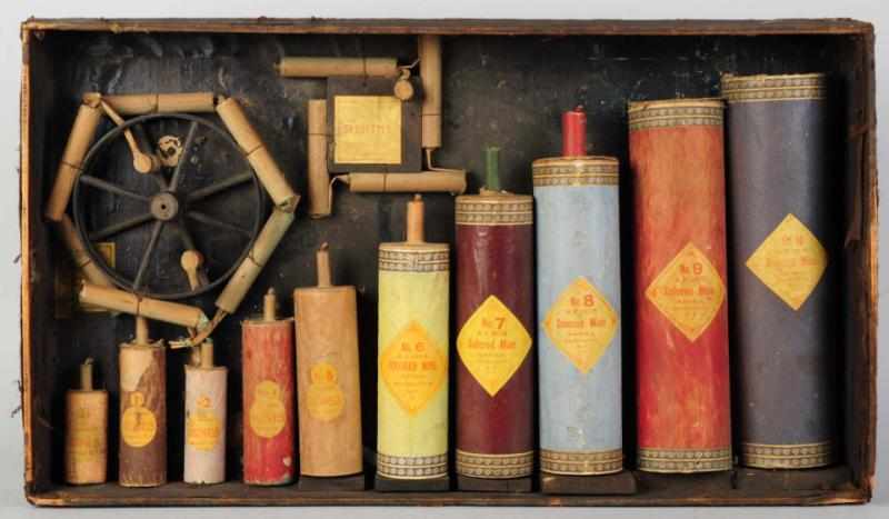 Appraisal: Salesman's Sample Firecracker Board Includes pieces of R F Company