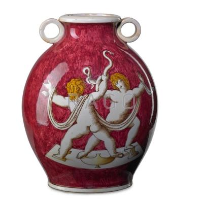 Appraisal: GIO PONTI - RICHARD GINORI Glazed faience vase Il Putti