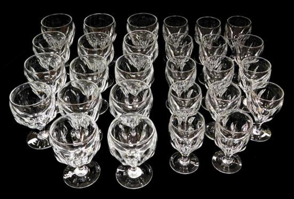 Appraisal: GLASS Thomas Webb Royal Yacht cut glass stemware twenty-eight pieces